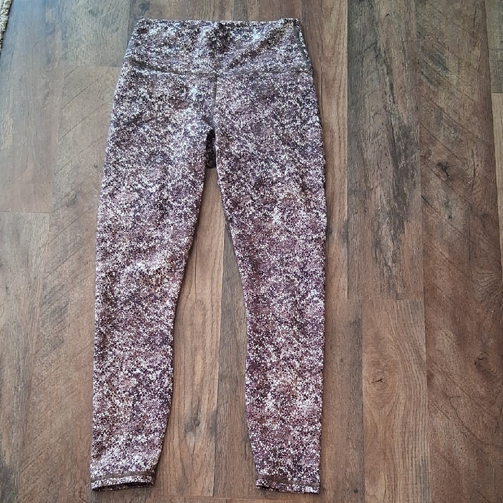 Powerhold By Fabletics Snske Skin Print Leggings EUC
